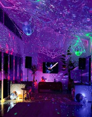 Event venue lit with ambient sound and lighting hire equipment